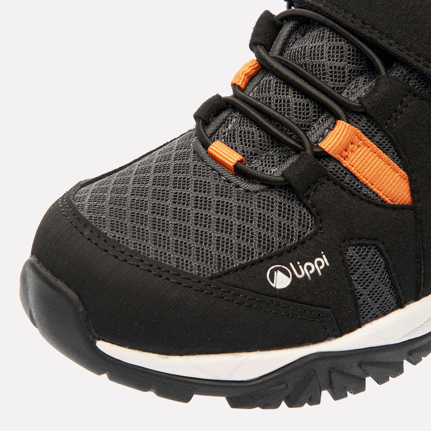 Zapato Niño Tellus Low Kids Negro / Naranjo Lippi V25-6