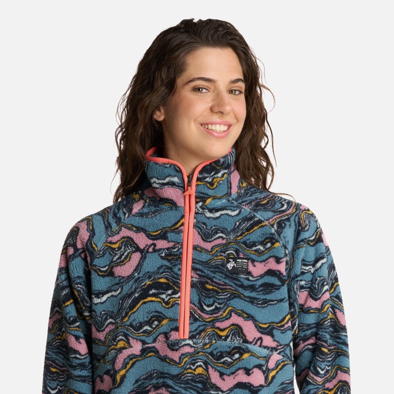 Polar Mujer Fogon Print Petroleo Haka Honu V26-3