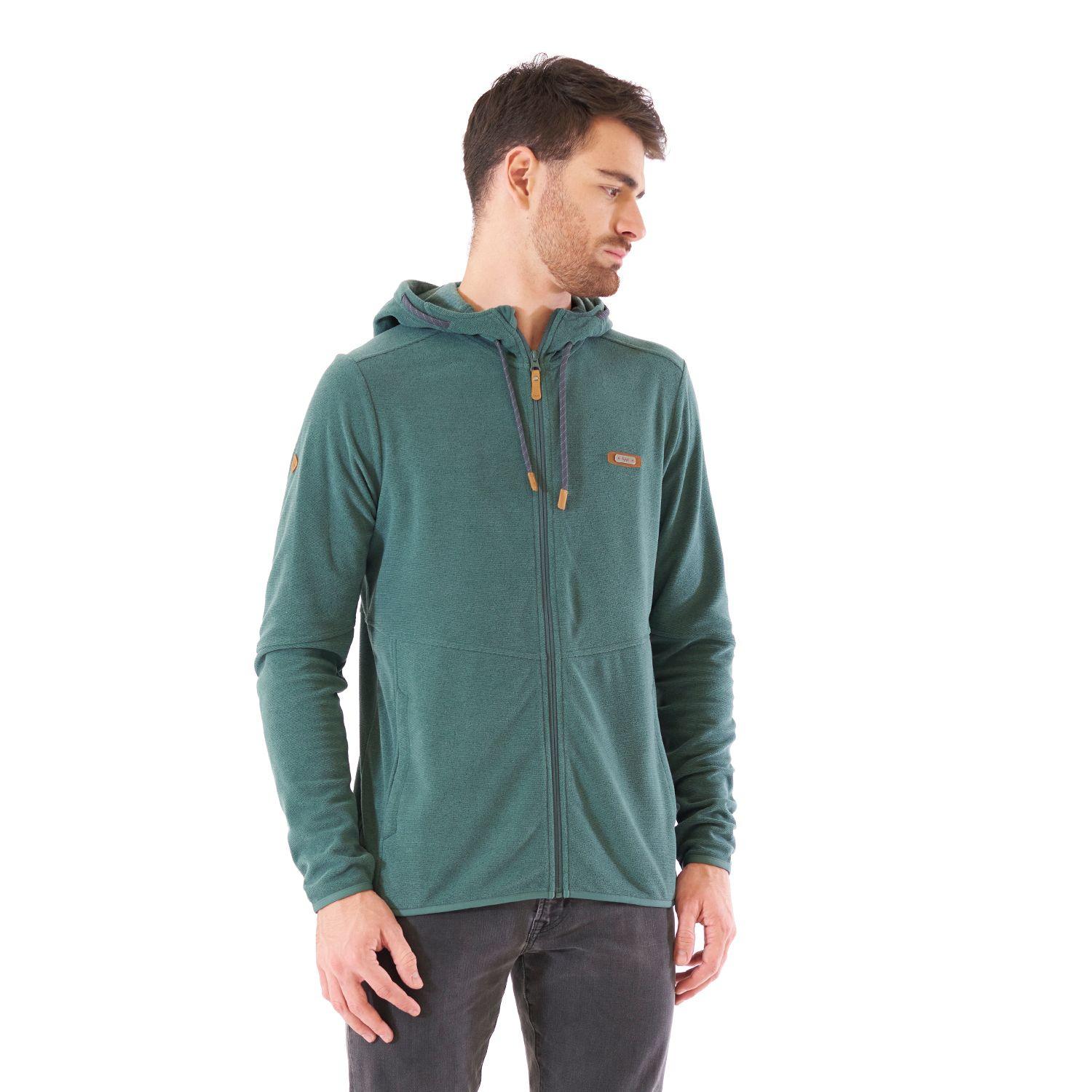 Poleron Hombre Stripes Nano-F Full Zip Hoody Turquesa Oscuro Lippi-2