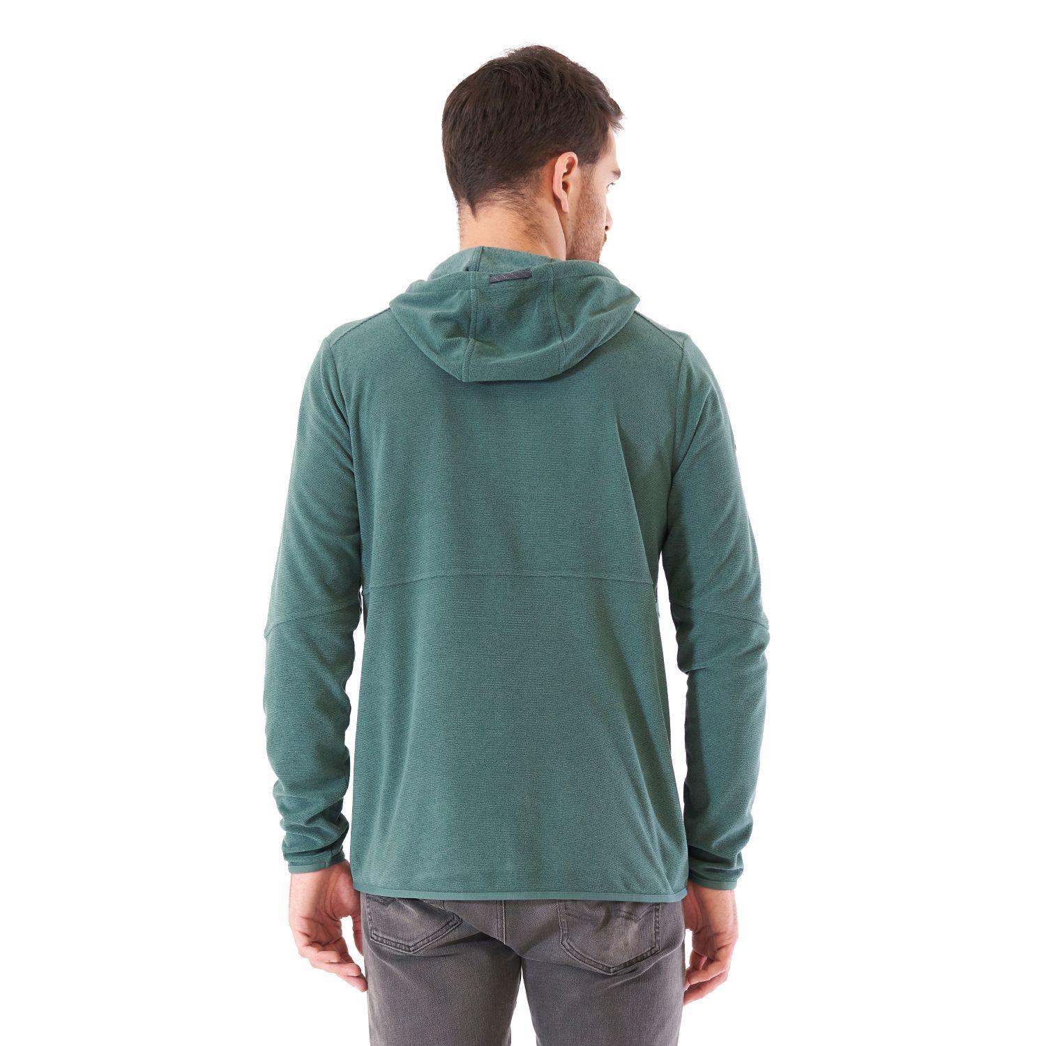 Poleron Hombre Stripes Nano-F Full Zip Hoody Turquesa Oscuro Lippi-7