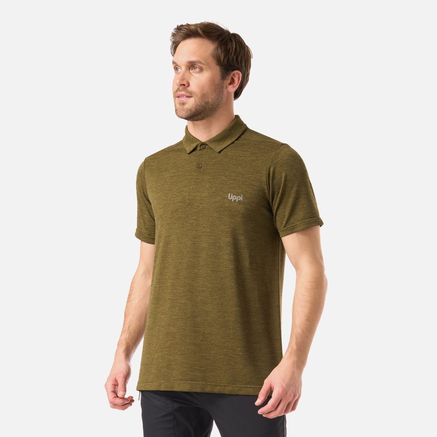 Polera Hombre B-Classic Seamless Polo Verde Musgo Lippi V26-1