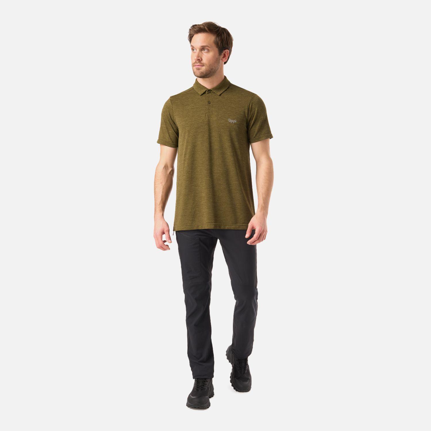 Polera Hombre B-Classic Seamless Polo Verde Musgo Lippi V26-5