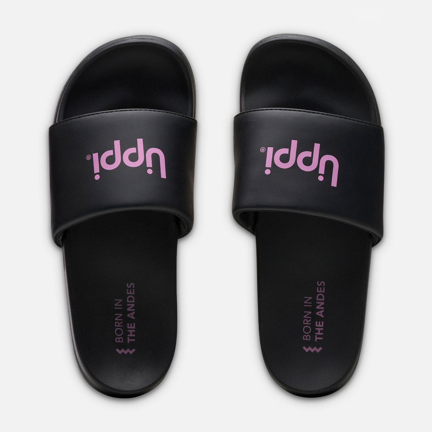 Sandalia Mujer Insigne Slide Negro Lippi V26-5