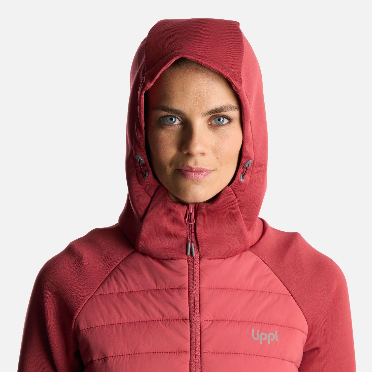 Poleron Mujer ColdMove WindBreaker SteamPro Hoody Jacket Rosa Oscuro Lippi-4