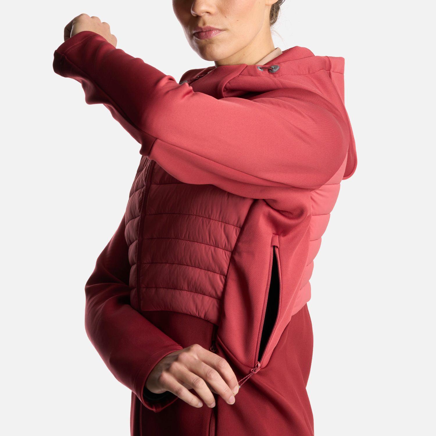 Poleron Mujer ColdMove WindBreaker SteamPro Hoody Jacket Rosa Oscuro Lippi-5