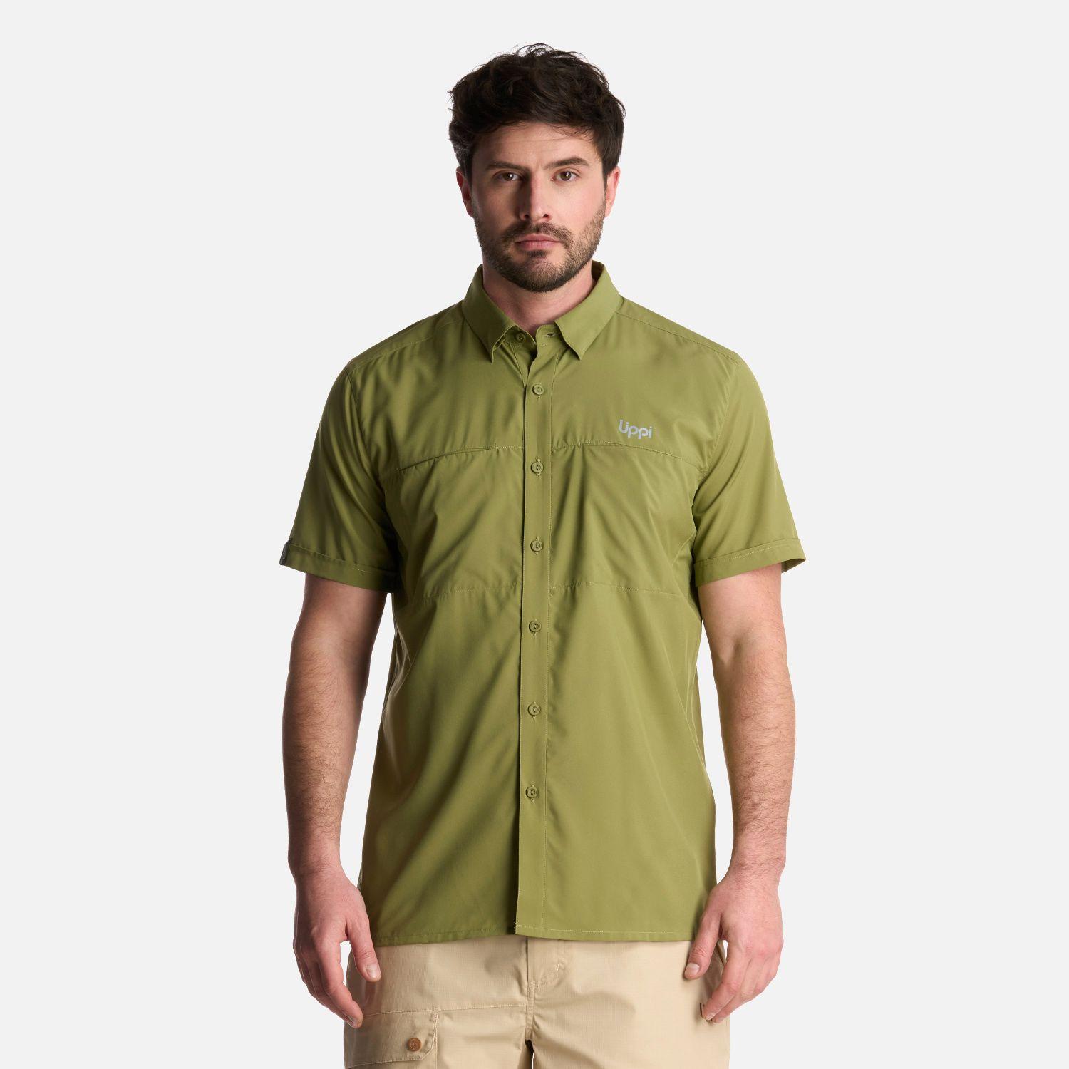Camisa Hombre Wallace Short Sleeve Q-dry Shirt Verde Lippi-0