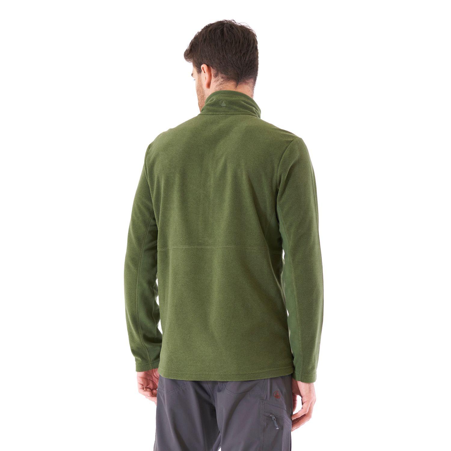 Poleron Hombre Lighter Nano-F 14 Zip Verde Mate Lippi-3