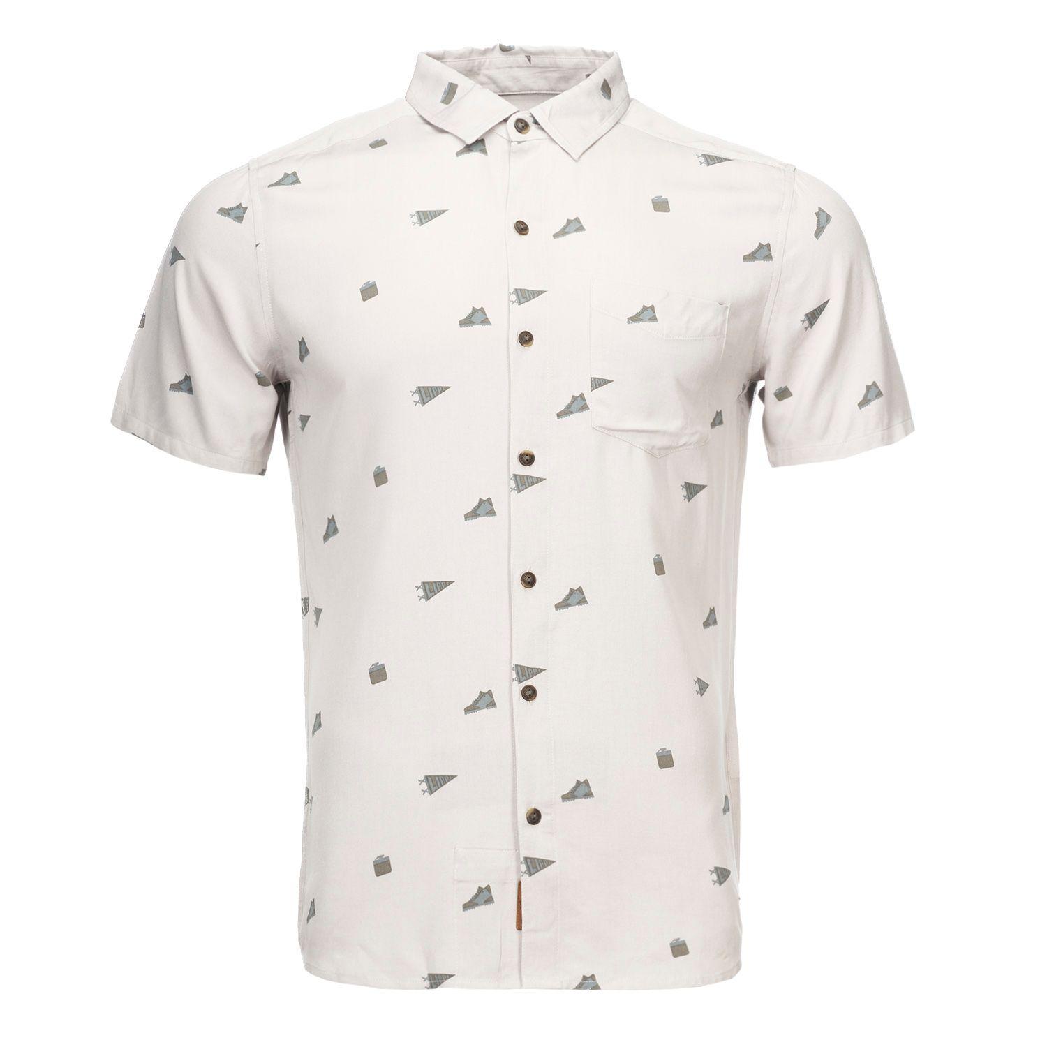 Camisa Hombre Camp Short Sleeve Shirt Print Crudo Lippi-0
