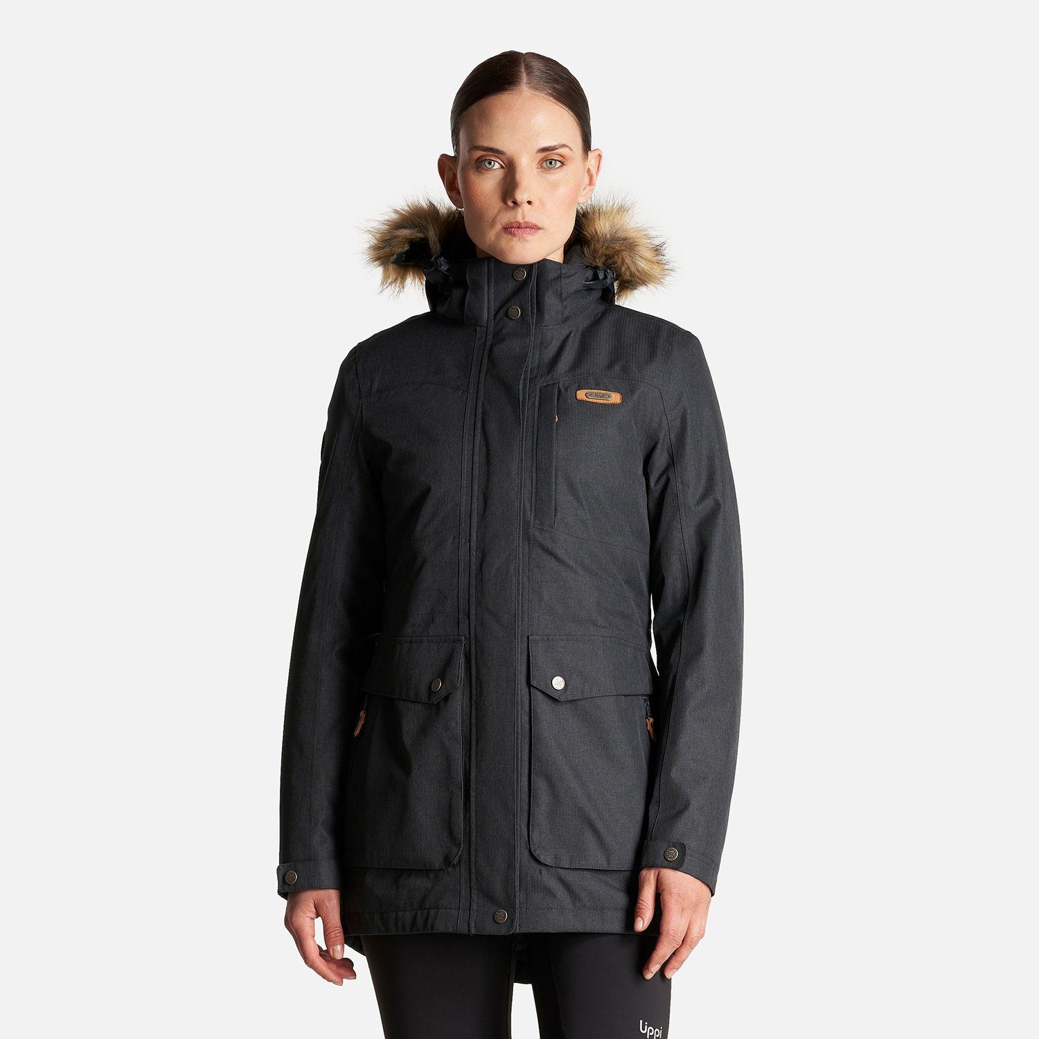 Chaqueta Mujer Roble B-Dry Hoody Jacket Negro Lippi I24-1