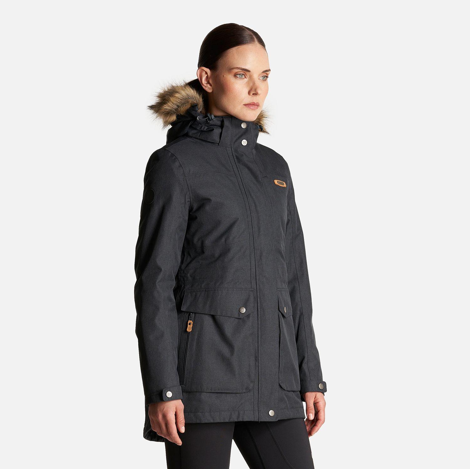 Chaqueta Mujer Roble B-Dry Hoody Jacket Negro Lippi I24-2