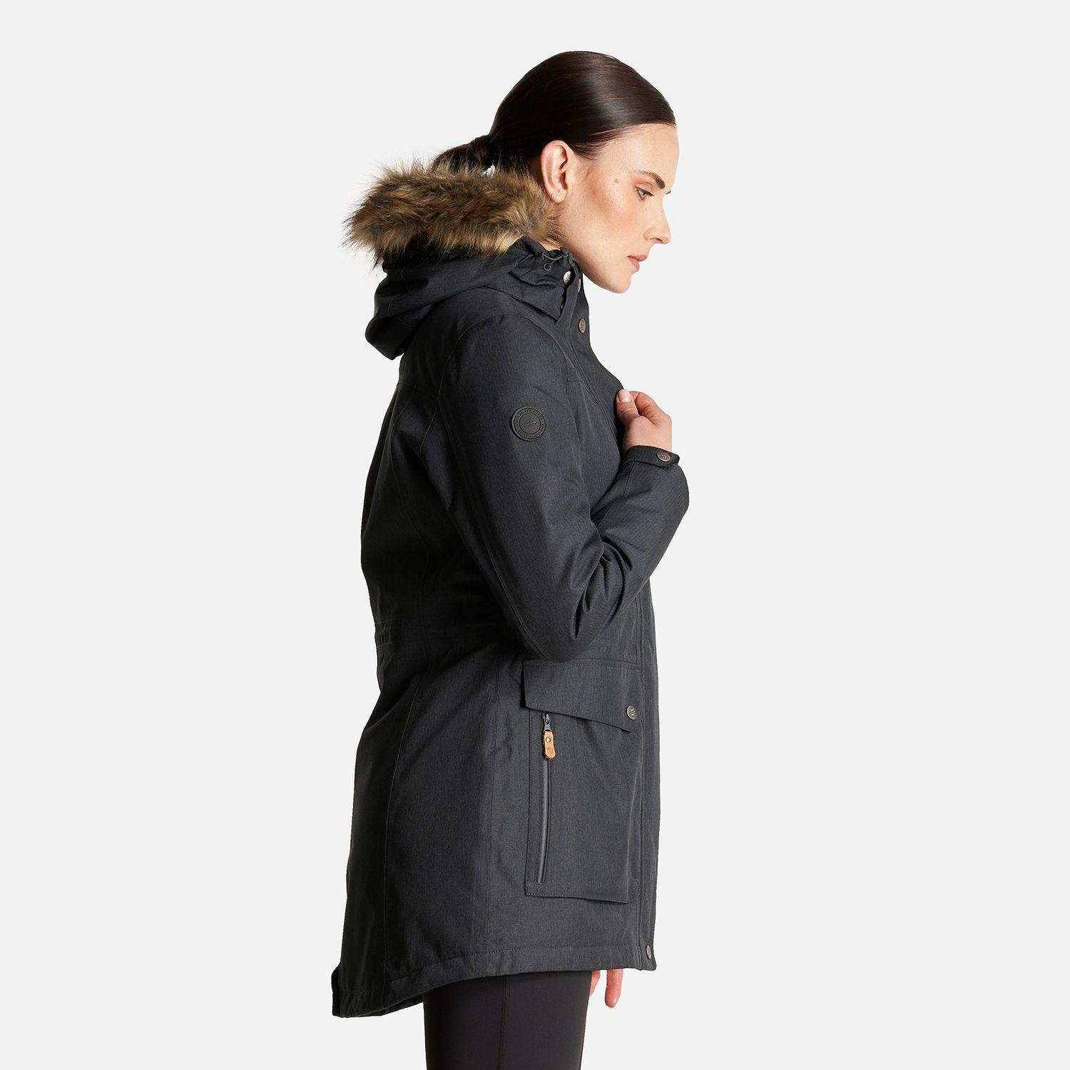 Chaqueta Mujer Roble B-Dry Hoody Jacket Negro Lippi I24-3