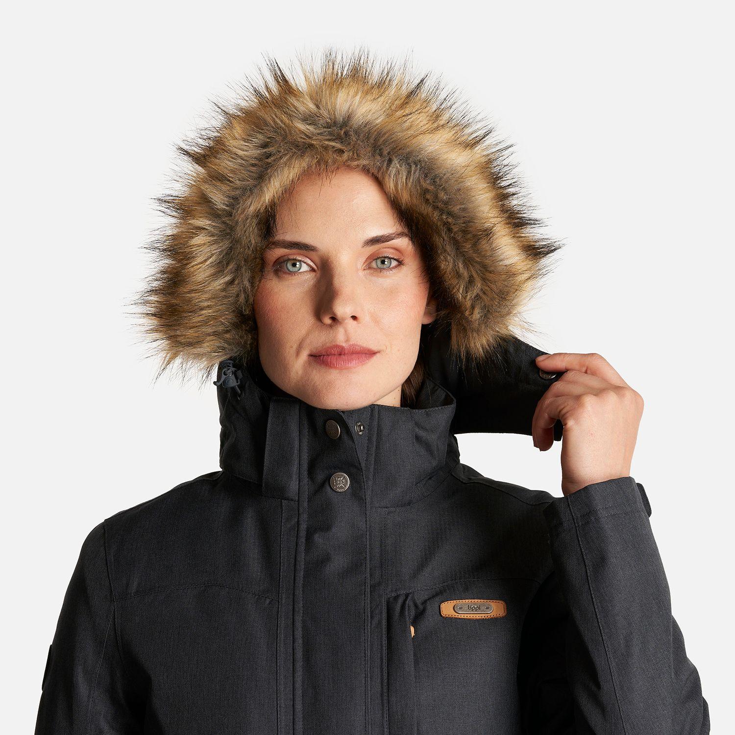 Chaqueta Mujer Roble B-Dry Hoody Jacket Negro Lippi I24-5