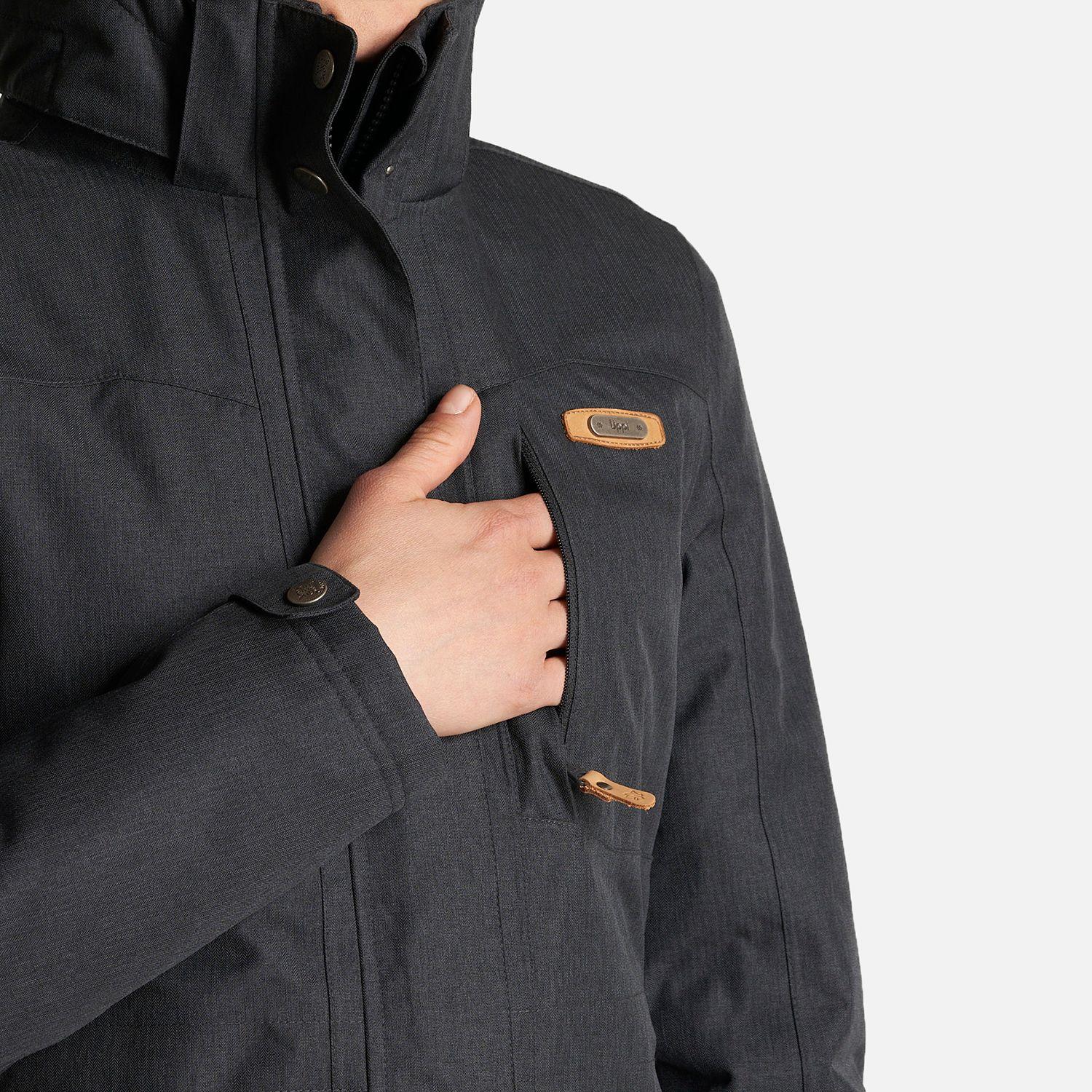 Chaqueta Mujer Roble B-Dry Hoody Jacket Negro Lippi I24-8