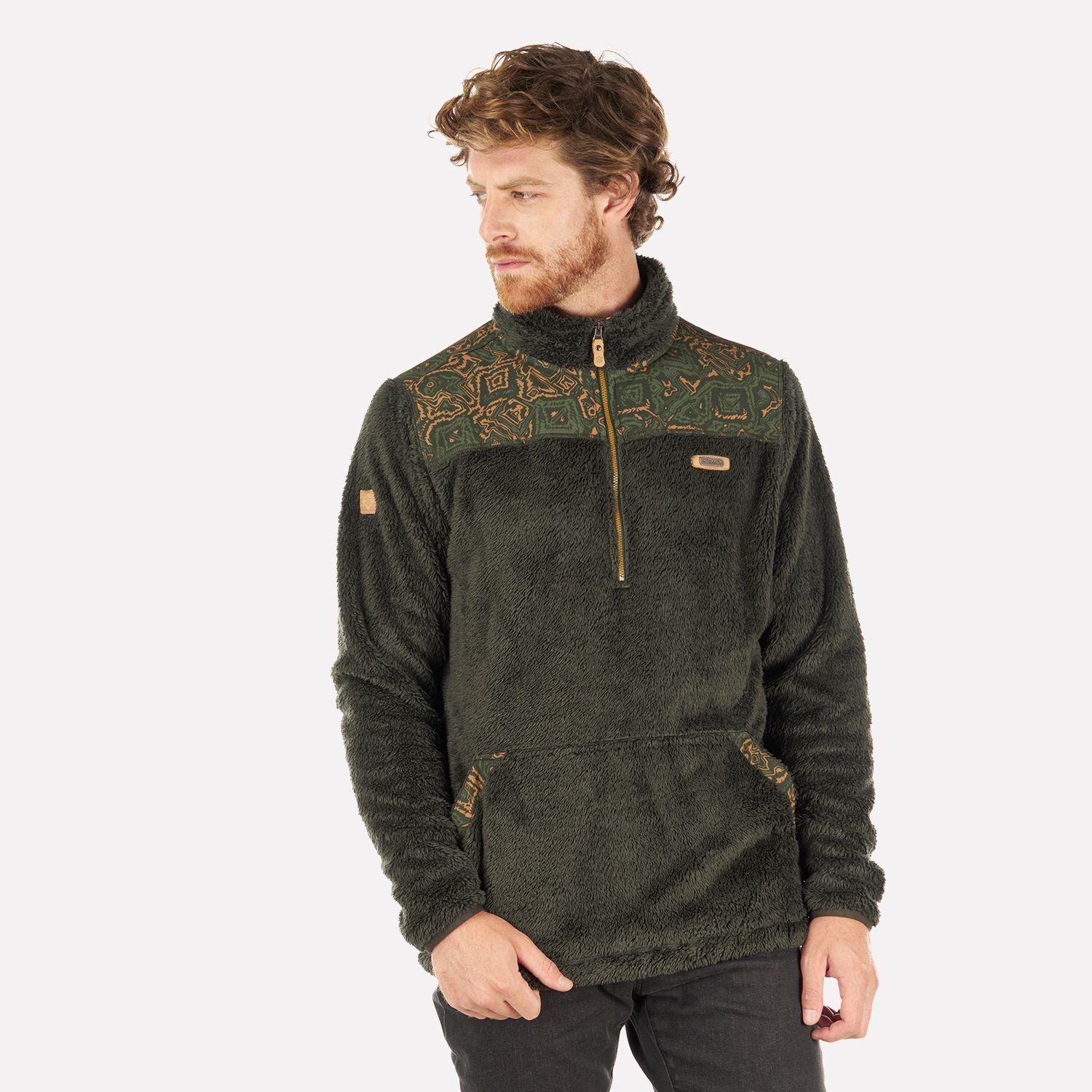 Poleron Hombre Baggy Sweatshirt Verde Oscuro Lippi I22-1