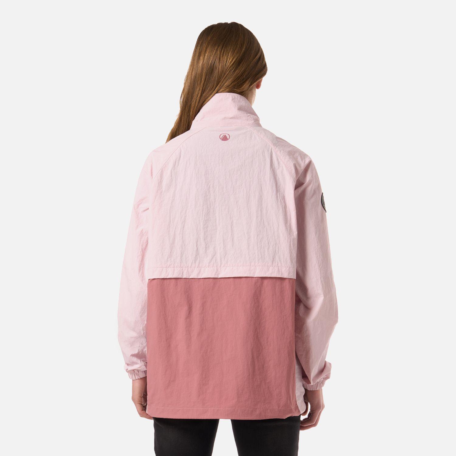 Chaqueta Mujer WindCity WindBreaker 1/4 Zip Jacket Rosa Lippi V26-2