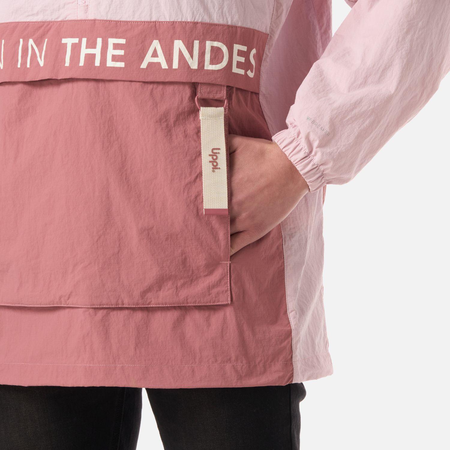 Chaqueta Mujer WindCity WindBreaker 1/4 Zip Jacket Rosa Lippi V26-5