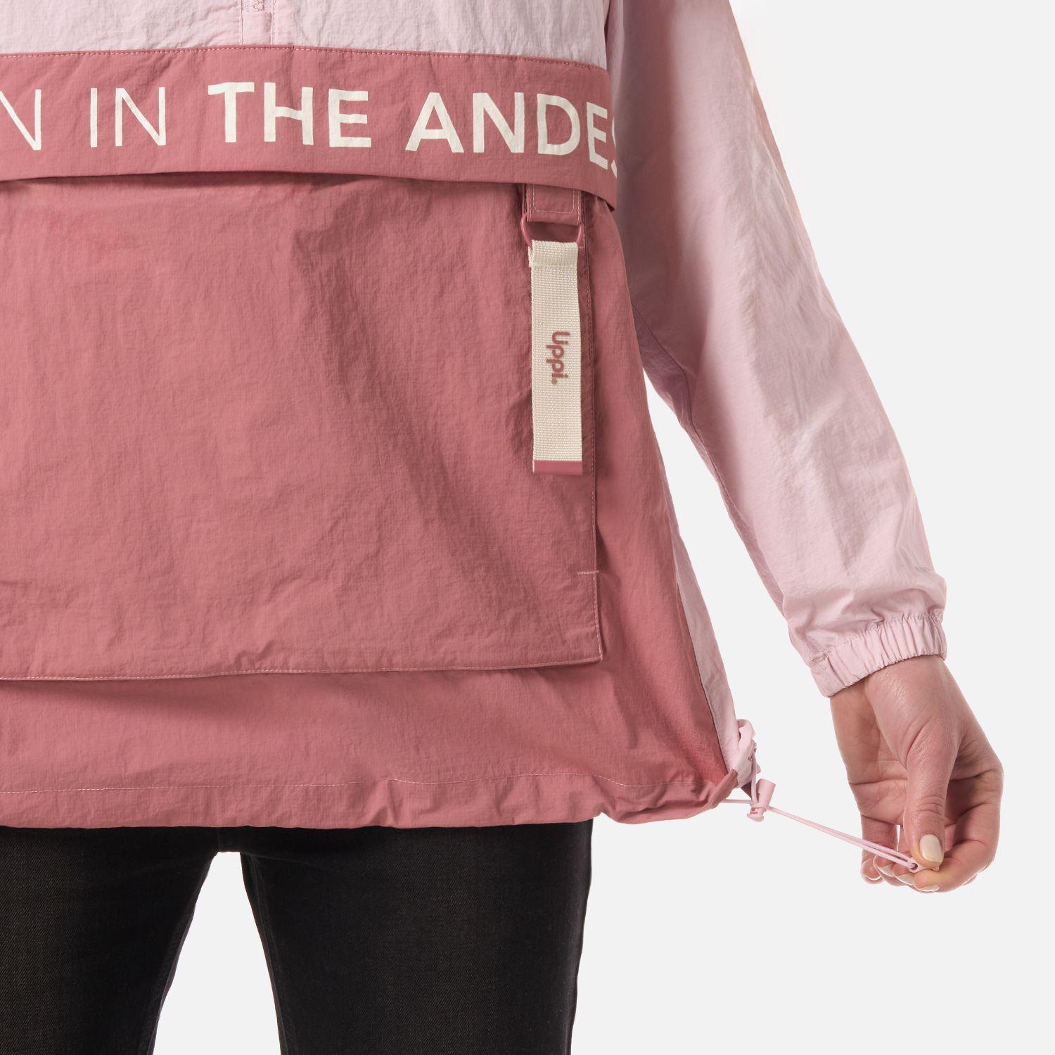 Chaqueta Mujer WindCity WindBreaker 1/4 Zip Jacket Rosa Lippi V26-6