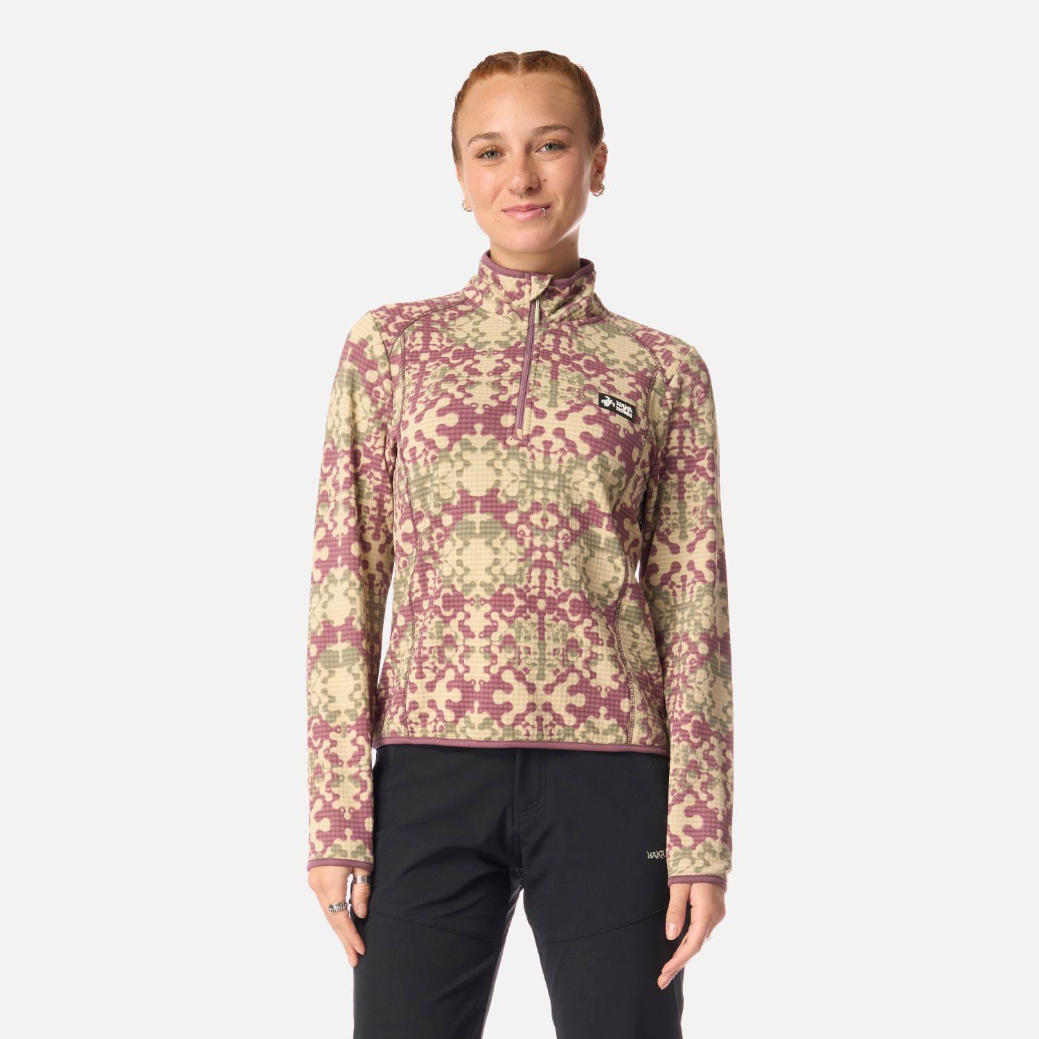 Polerón Mujer Taina Print Lila Haka Honu I26-0