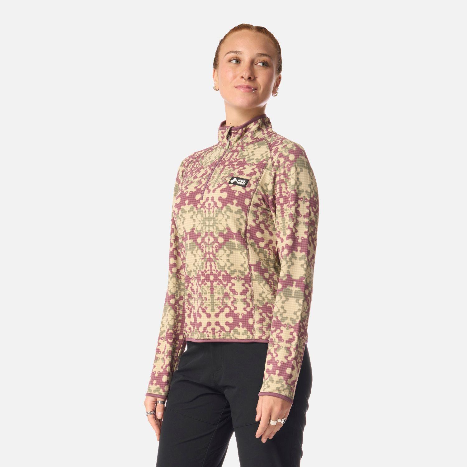 Polerón Mujer Taina Print Lila Haka Honu I26-1