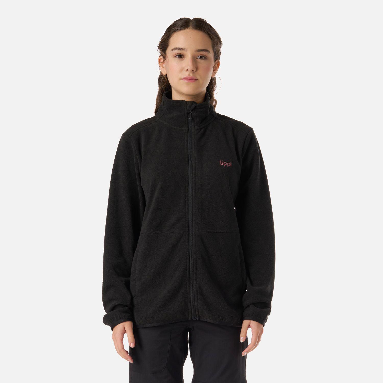 Polar Teen Girl Stripes Nano-F Full Zip Negro Lippi V26-0