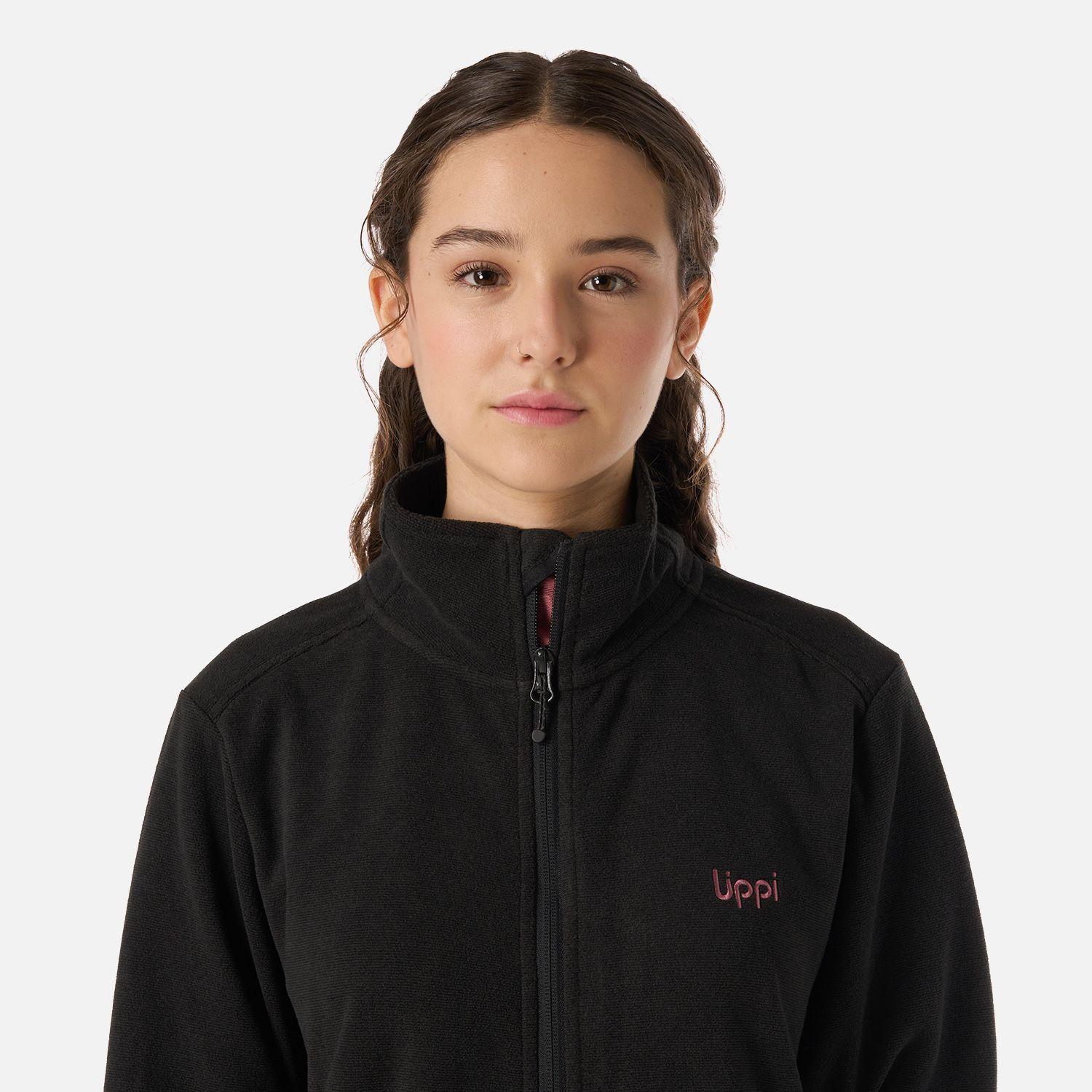 Polar Teen Girl Stripes Nano-F Full Zip Negro Lippi V26-3