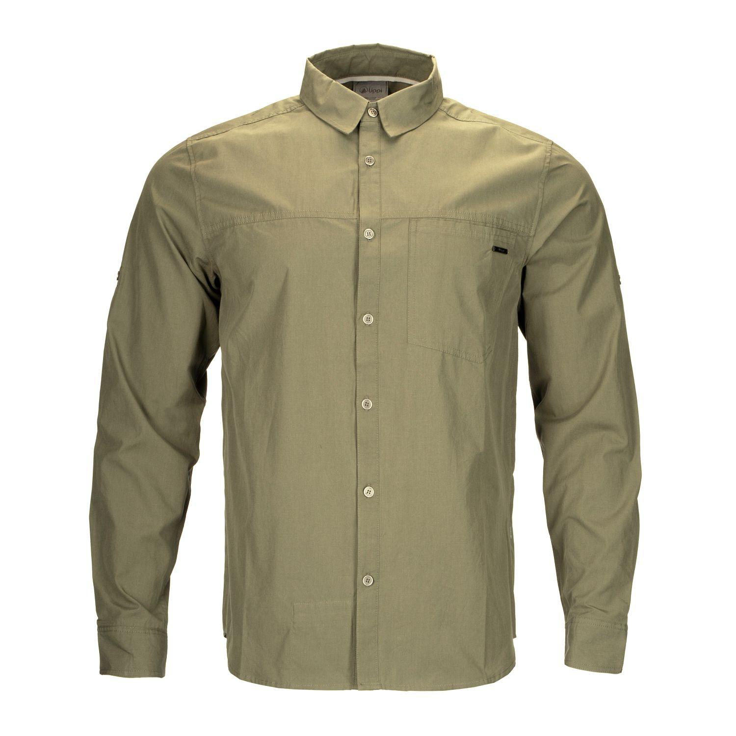 Camisa Hombre Alloy Long Sleeve Shirt Melange Verde Lippi I20-0