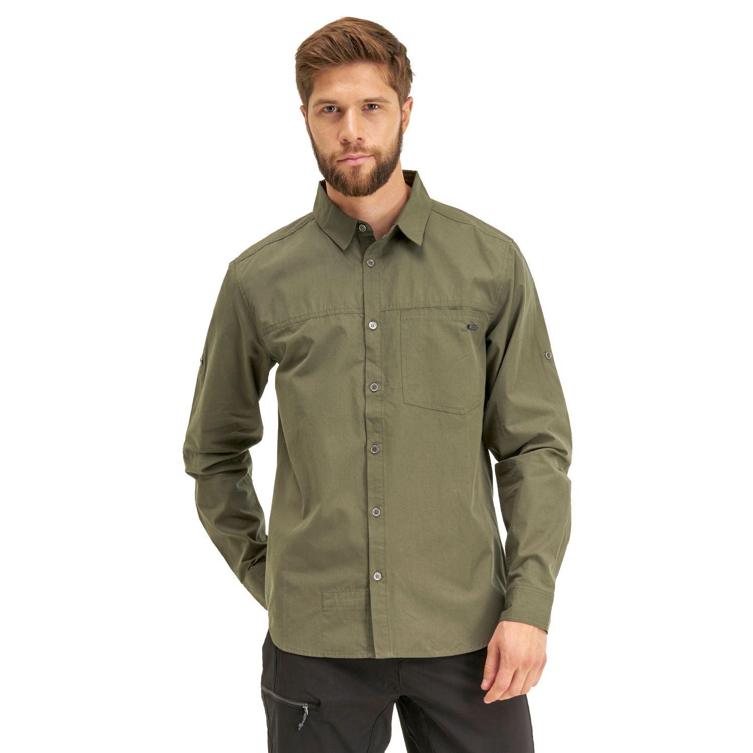 Camisa Hombre Alloy Long Sleeve Shirt Melange Verde Lippi I20-1