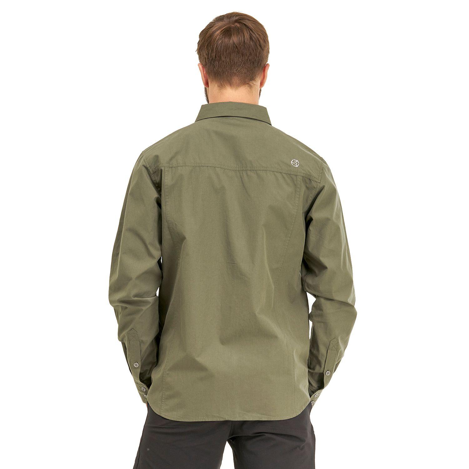 Camisa Hombre Alloy Long Sleeve Shirt Melange Verde Lippi I20-3