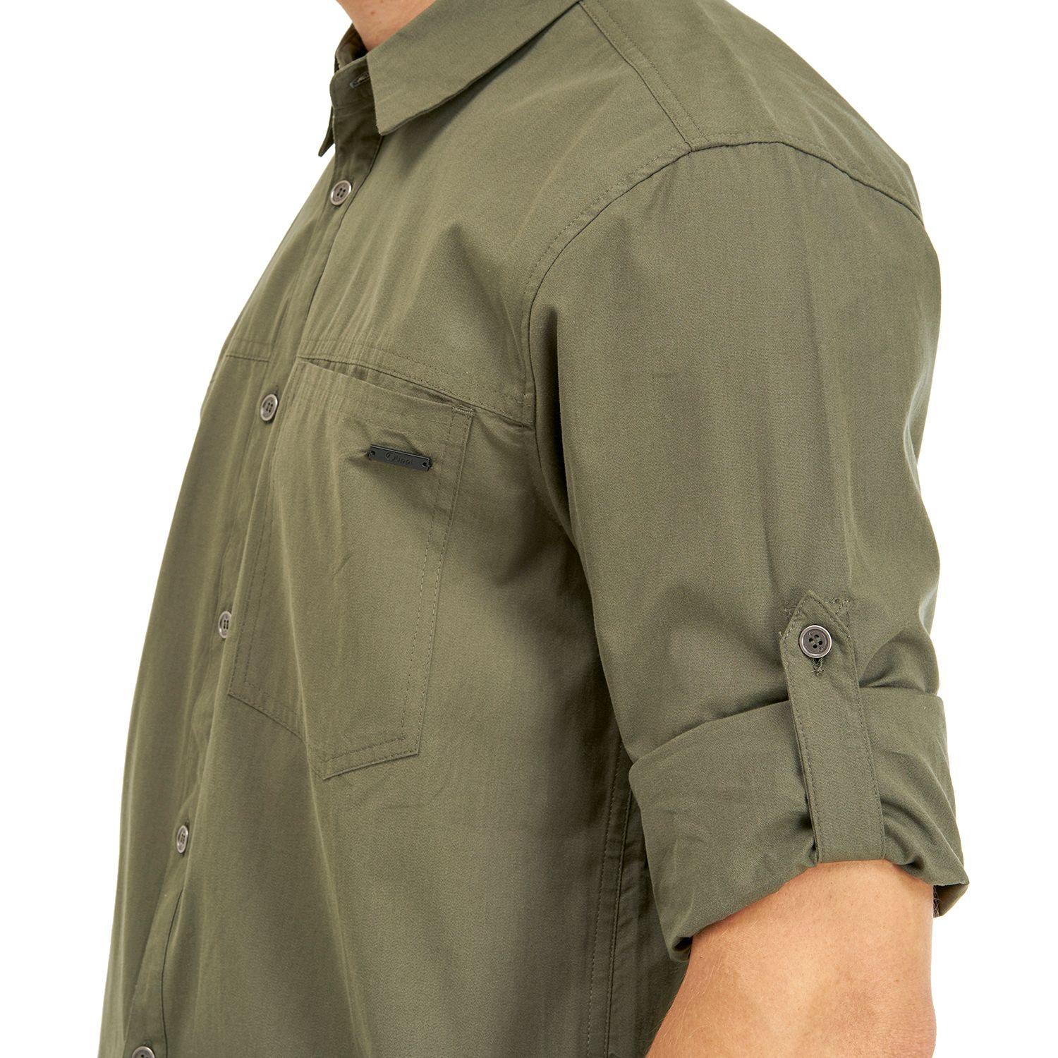Camisa Hombre Alloy Long Sleeve Shirt Melange Verde Lippi I20-5