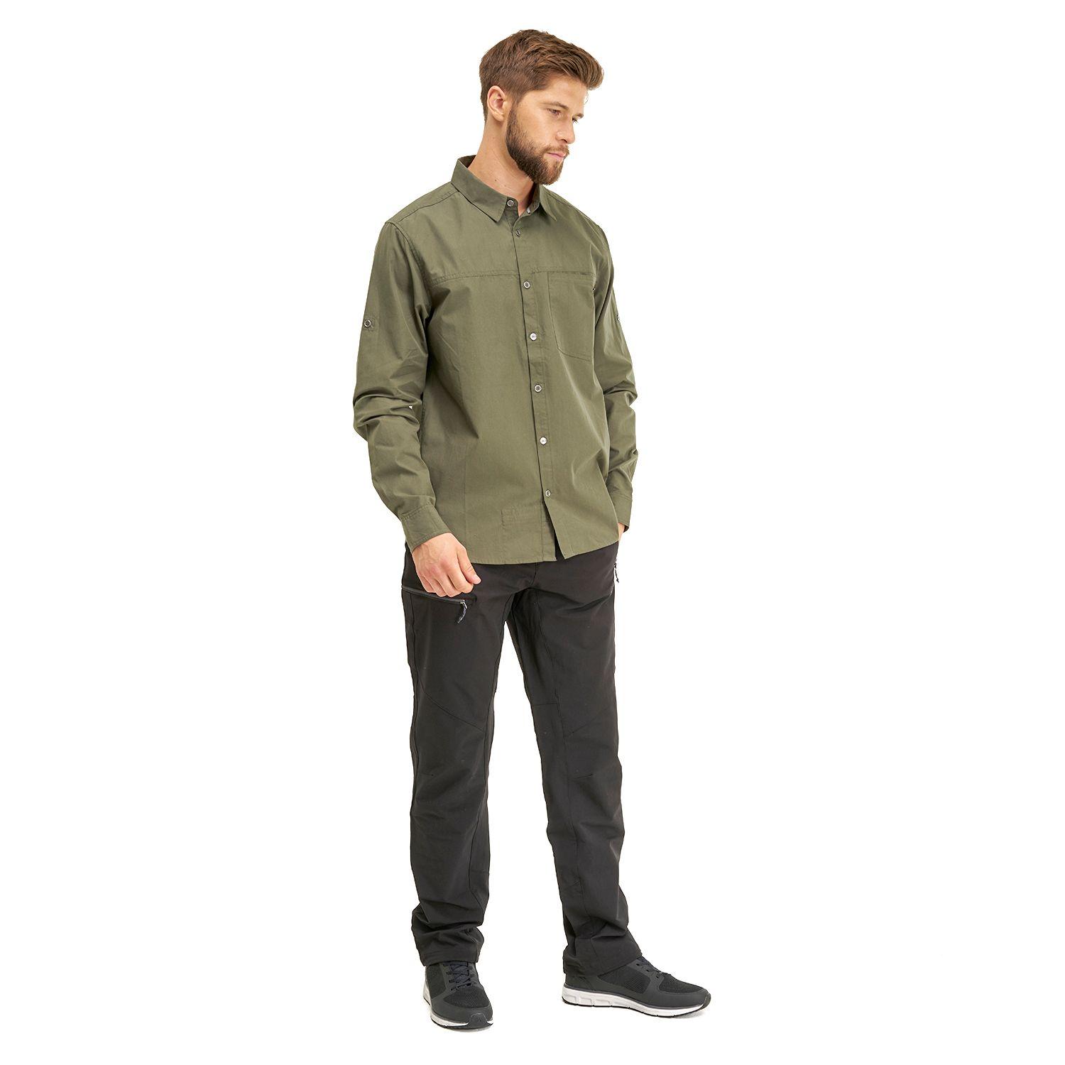 Camisa Hombre Alloy Long Sleeve Shirt Melange Verde Lippi I20-6