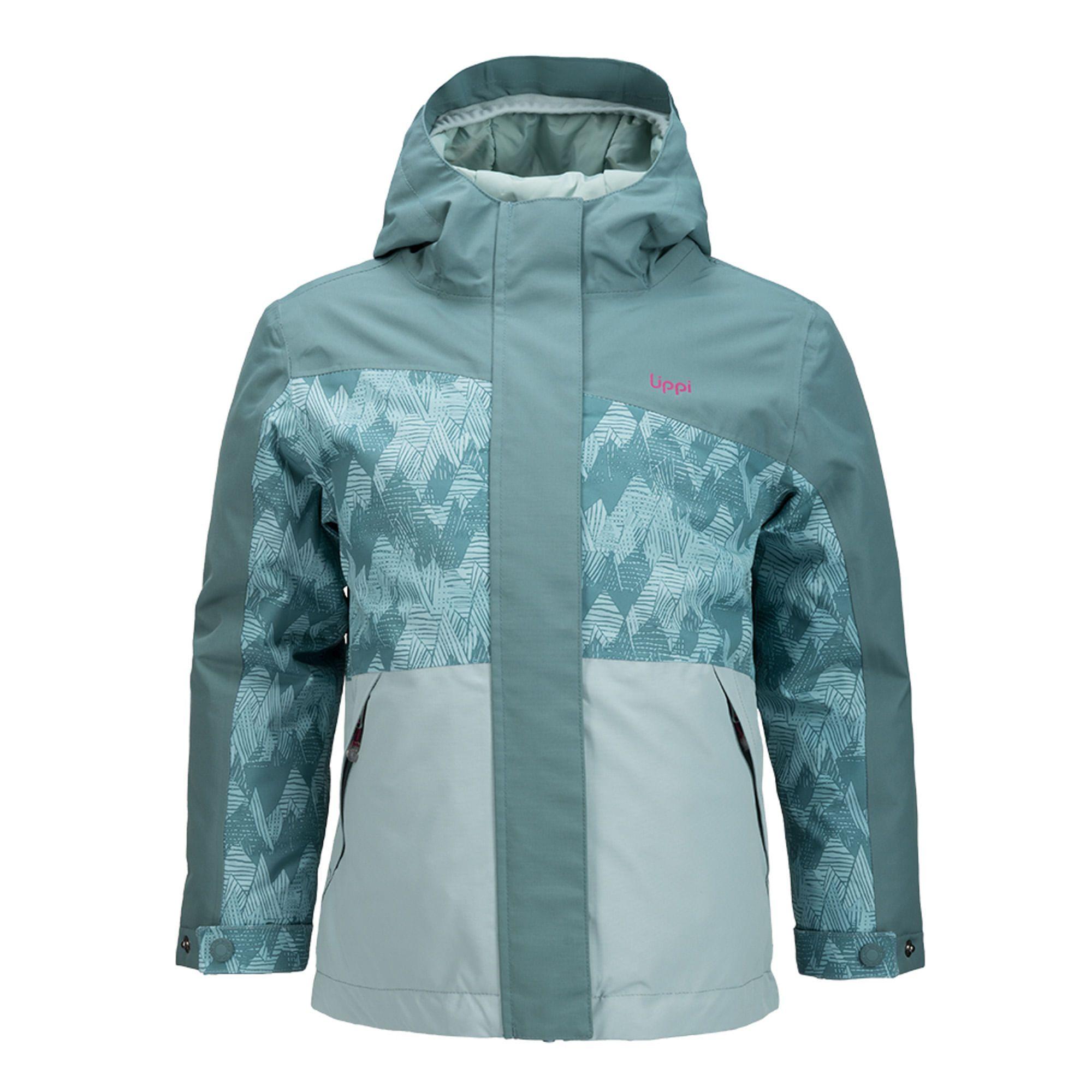 Chaqueta Niña Andes Snow B-Dry Hoody Jacket Jade Oscuro / Print Jade Lippi-0