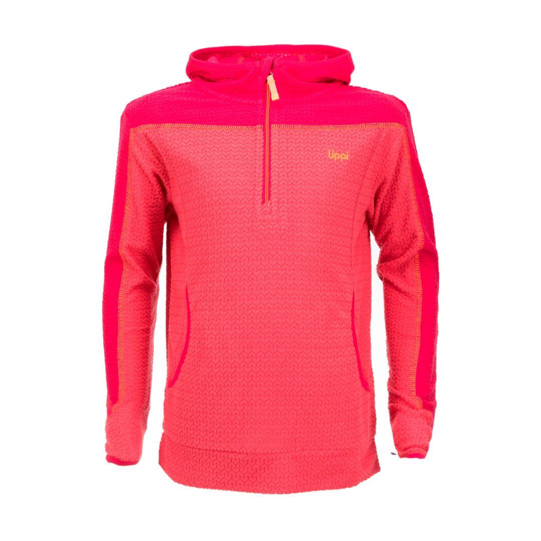 Poleron Niña Saltamontes Nano-F 1/4 Zip Hoody Rosa Fuerte Lippi-0