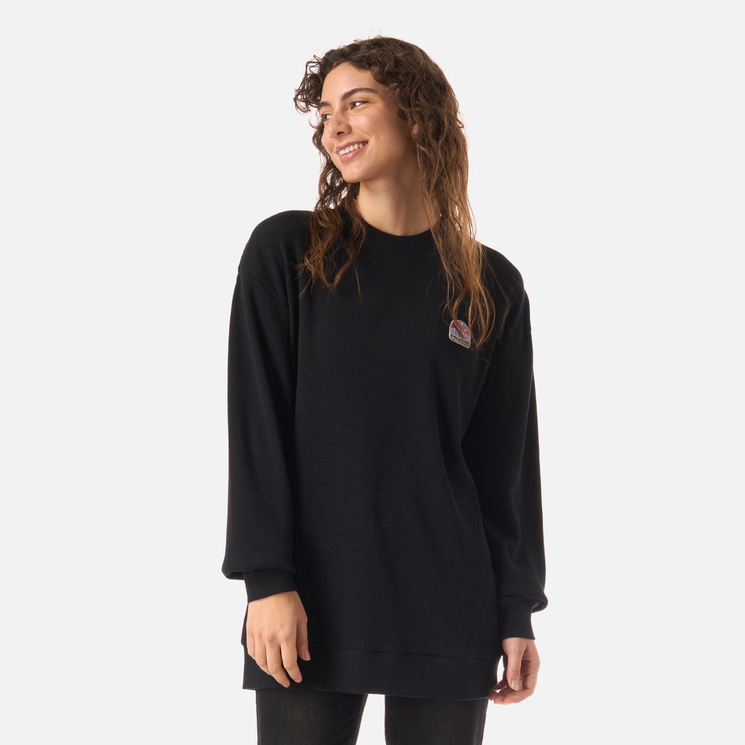 Polerón Mujer Eclipse Negro Haka Honu V26-0