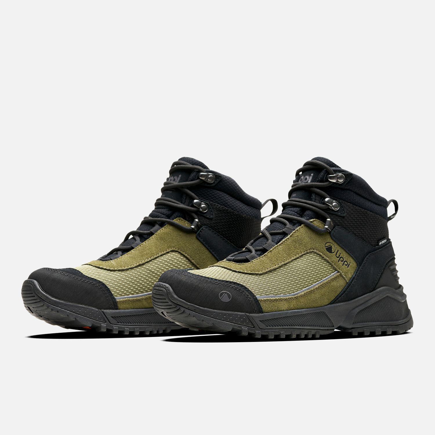 Botín Hombre Hill Hiker Verde Negra Lippi-3