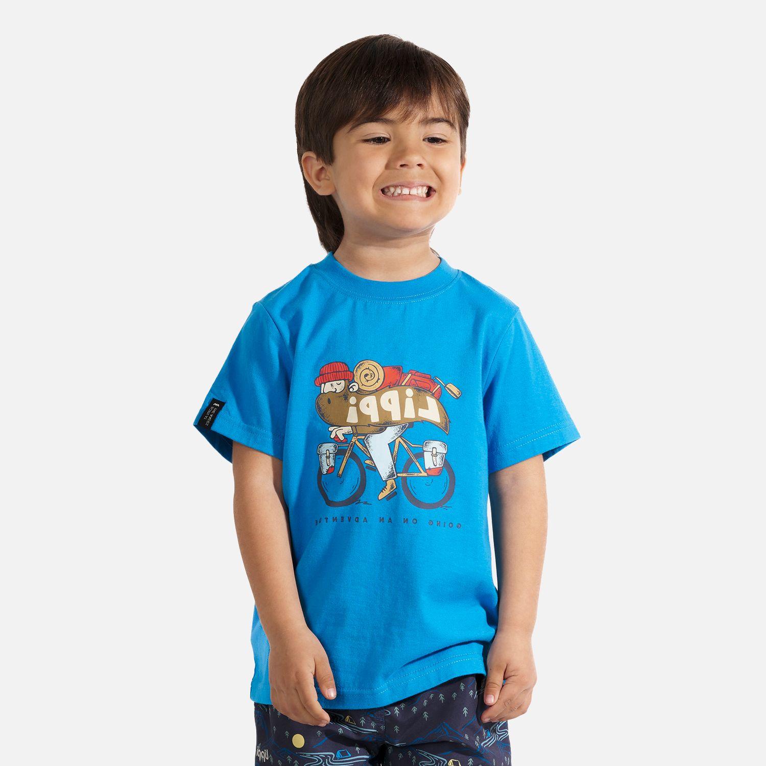Polera Niño Adventure Ride T-Shirt Azulino Lippi-1