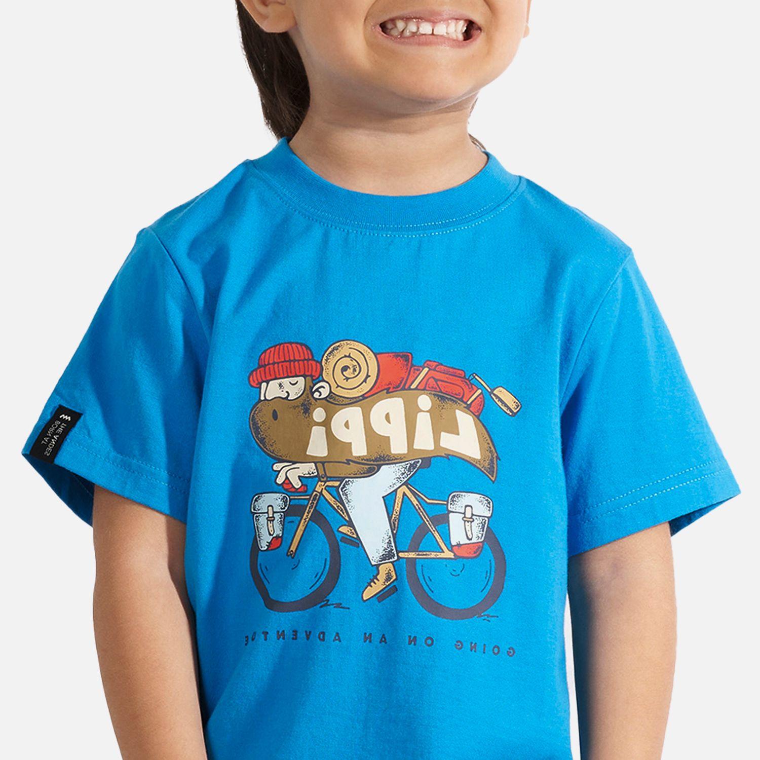 Polera Niño Adventure Ride T-Shirt Azulino Lippi-4