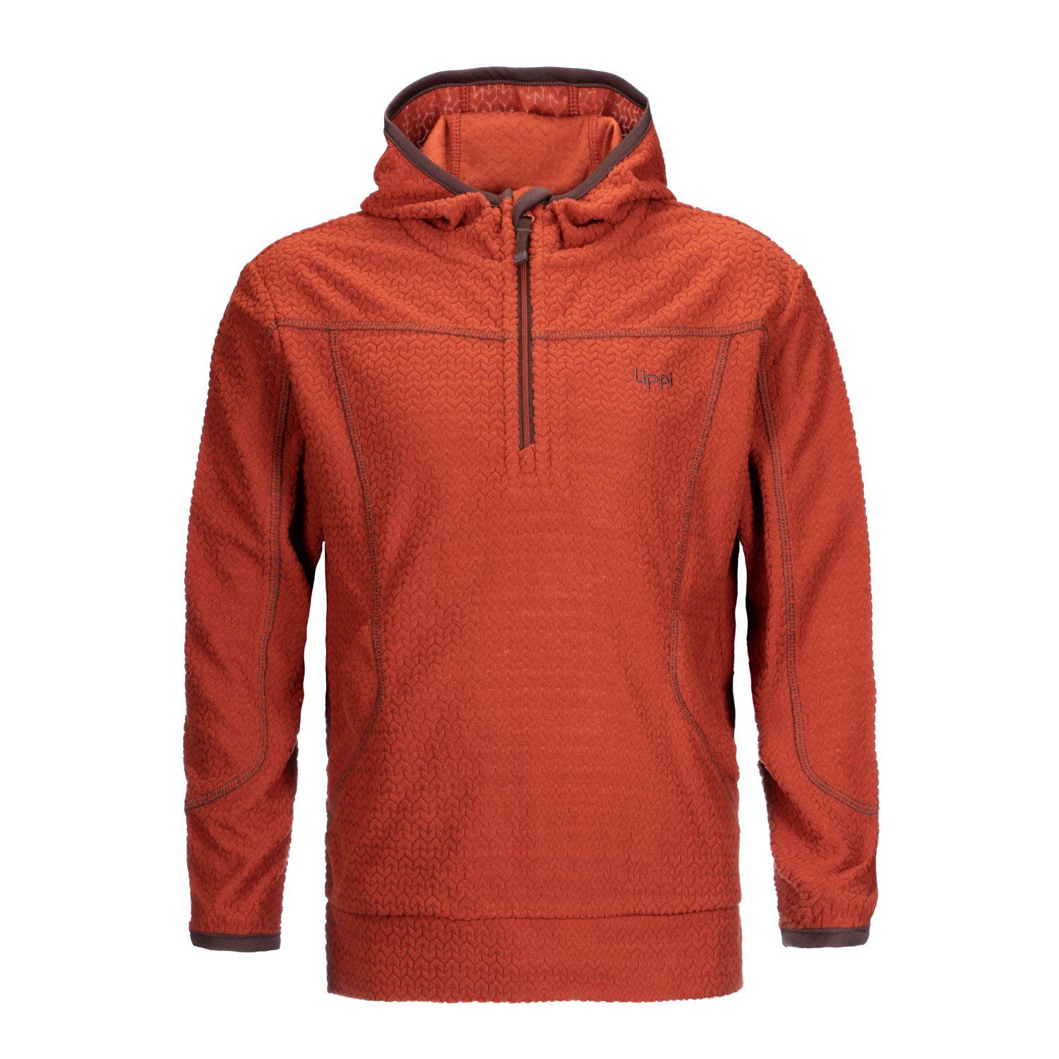 Poleron Niño Saltamontes Nano-F 1/4 Zip Hoody Terracota Lippi I20-0