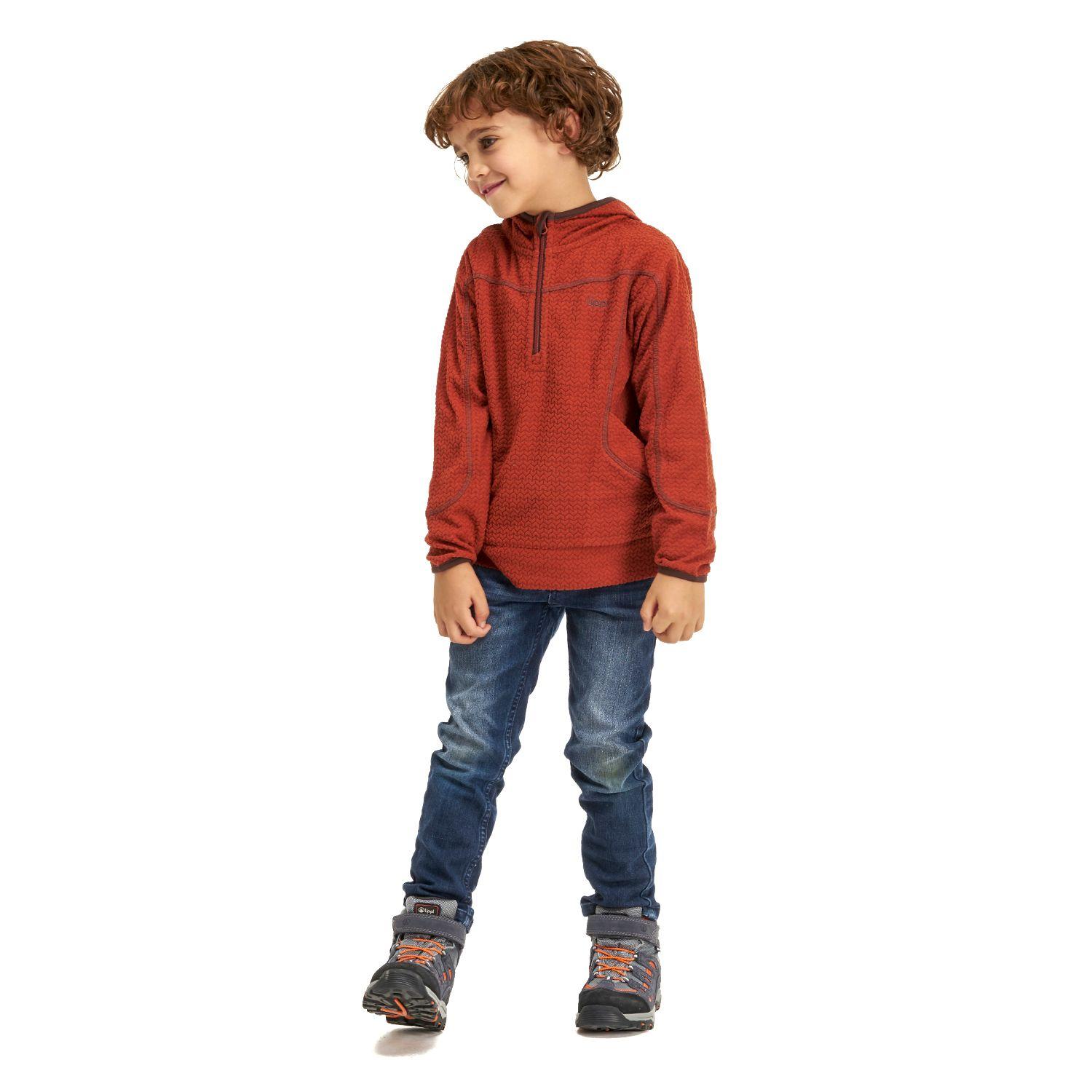 Poleron Niño Saltamontes Nano-F 1/4 Zip Hoody Terracota Lippi I20-5
