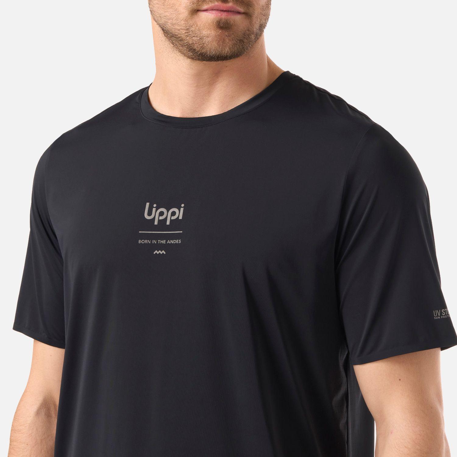 Polera Hombre Air Q-Dry T-Shirt Negro Lippi V26-3