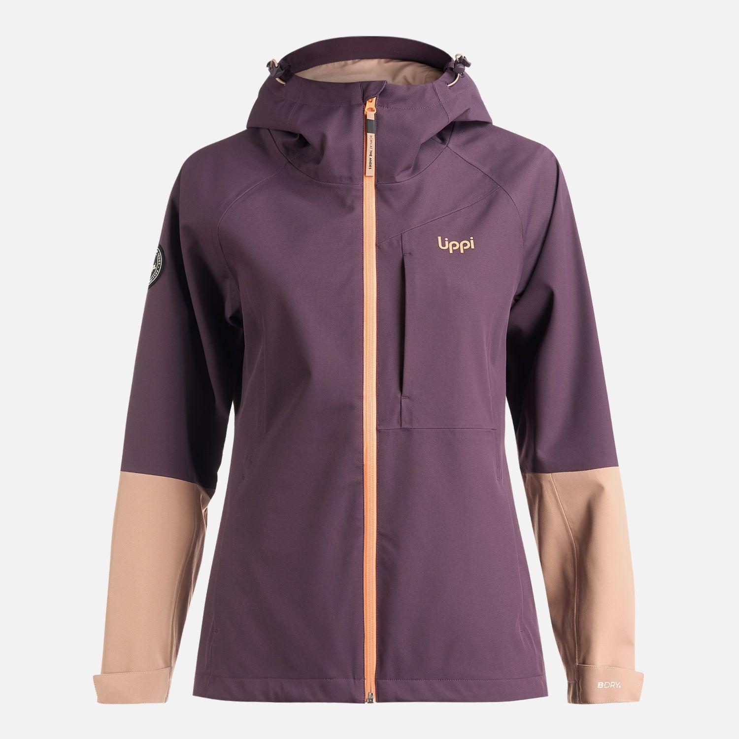 Chaqueta Mujer Massif B-Dry Hoody Jacket Morado Oscuro Lippi-0