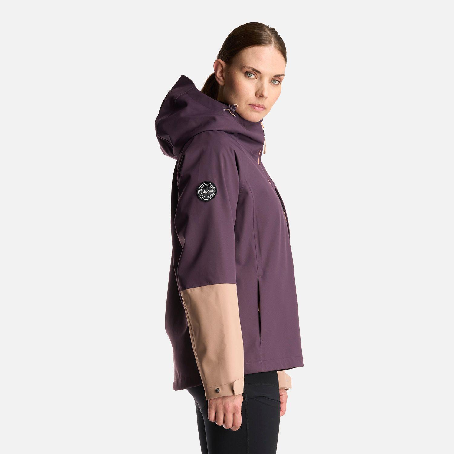 Chaqueta Mujer Massif B-Dry Hoody Jacket Morado Oscuro Lippi-3