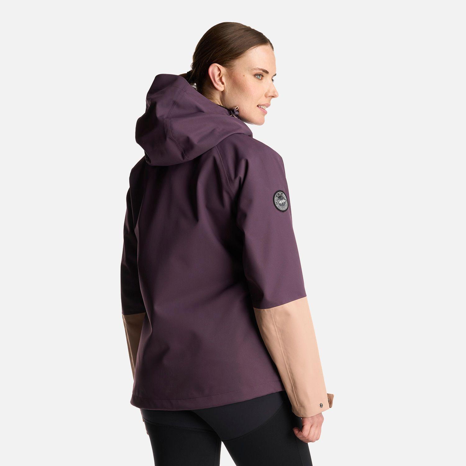 Chaqueta Mujer Massif B-Dry Hoody Jacket Morado Oscuro Lippi-4