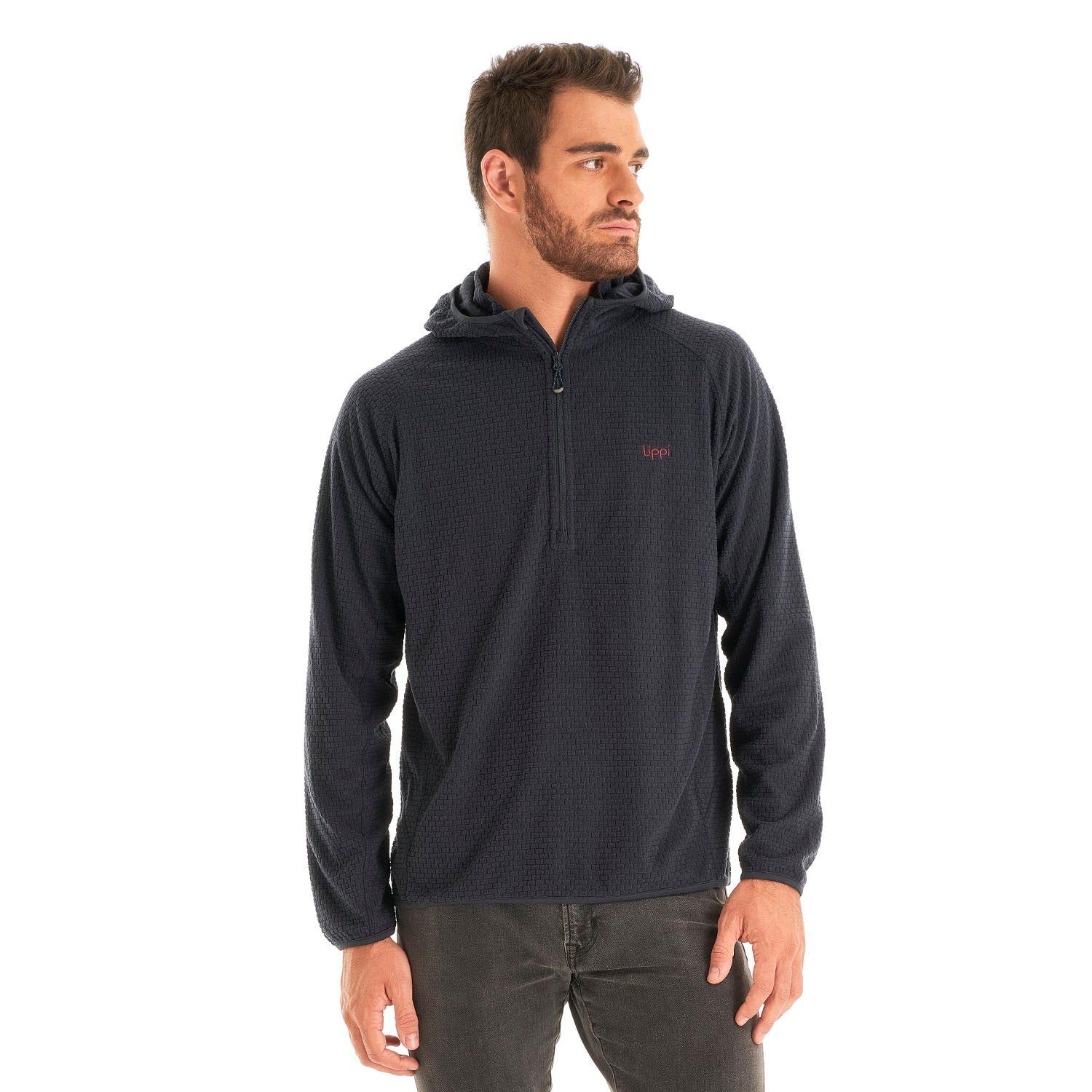 Poleron Hombre Jacaranda Nano-F 14 Zip Hoody Azul Marino Lippi V23-1