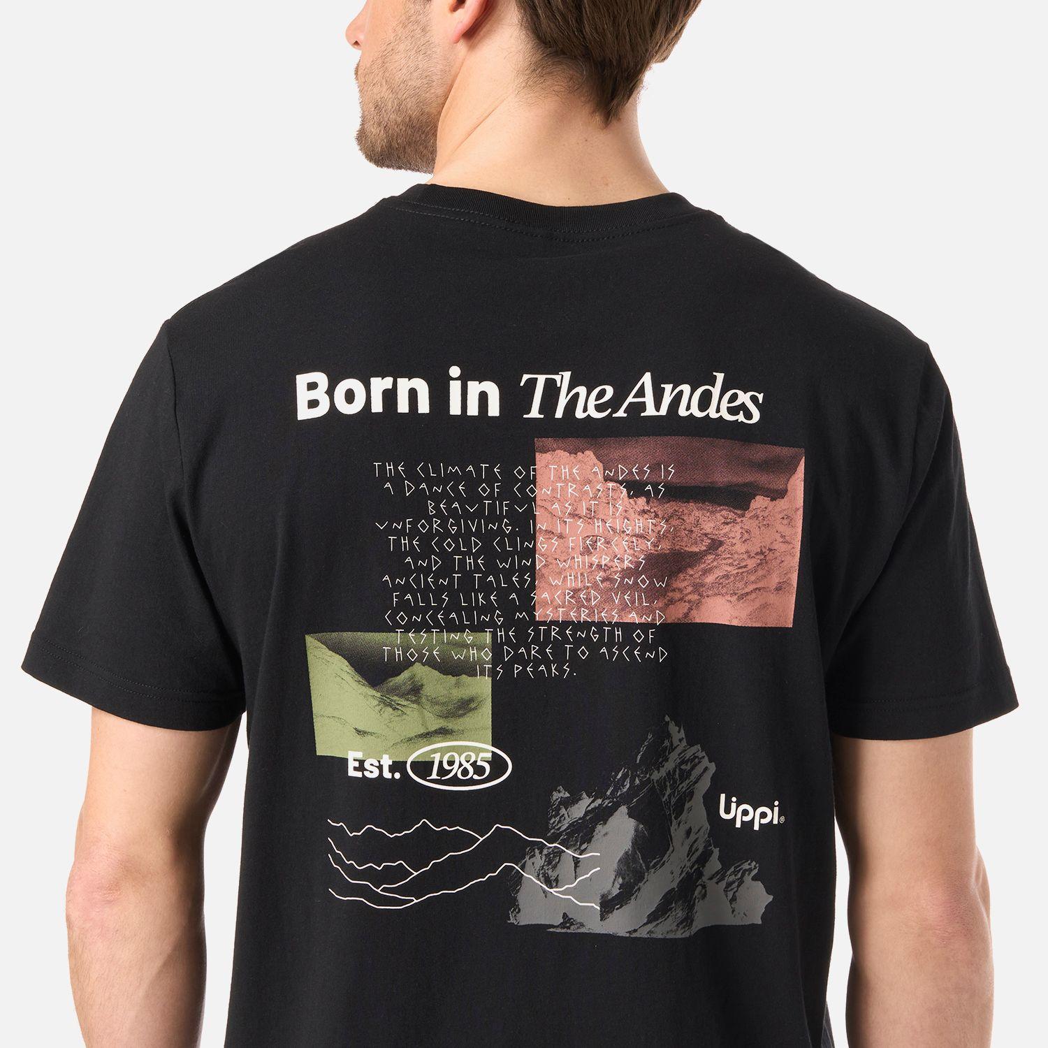 Polera Hombre Adventure Page T-Shirt Negro Lippi V26-4