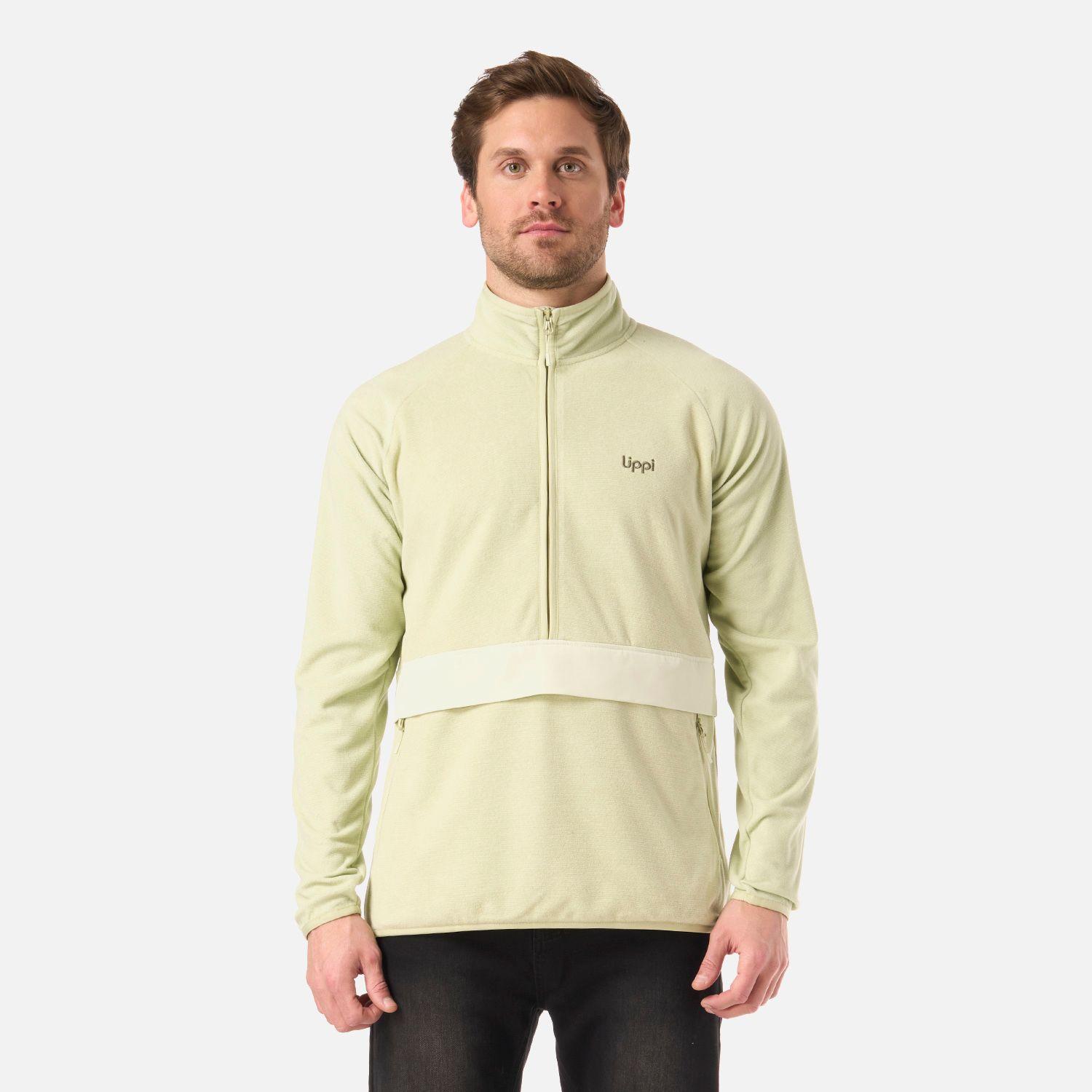 Polar Hombre Fireplace 1/4 Zip Sweatshirt Verde Claro Lippi V26-0