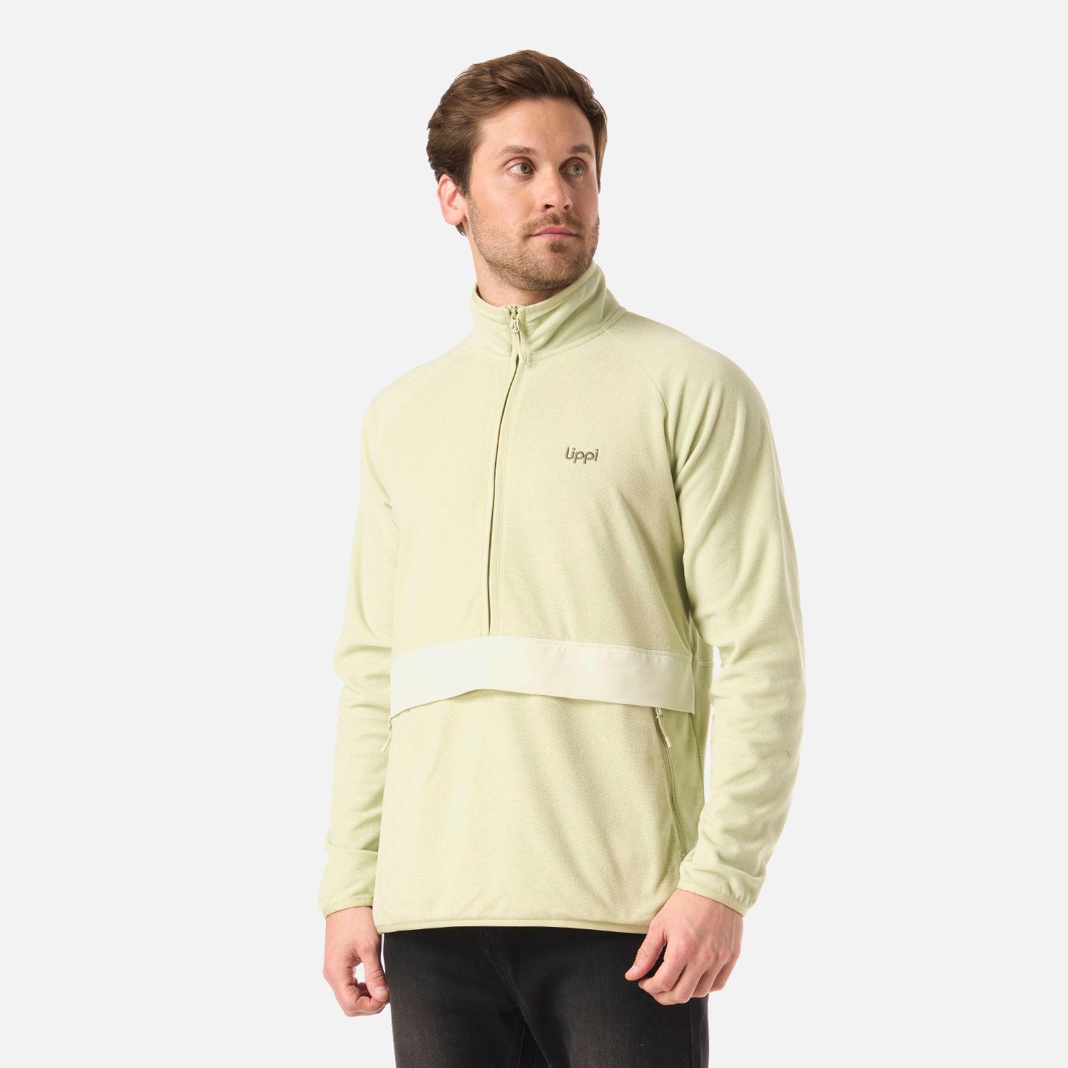 Polar Hombre Fireplace 1/4 Zip Sweatshirt Verde Claro Lippi V26-1