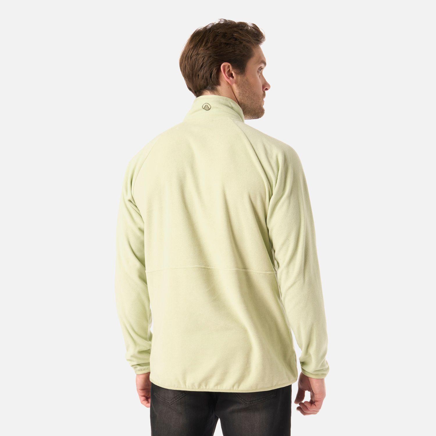 Polar Hombre Fireplace 1/4 Zip Sweatshirt Verde Claro Lippi V26-2