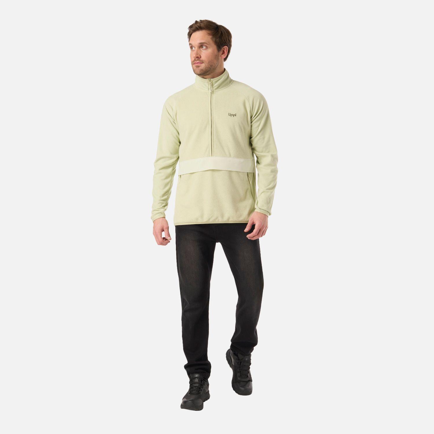 Polar Hombre Fireplace 1/4 Zip Sweatshirt Verde Claro Lippi V26-5