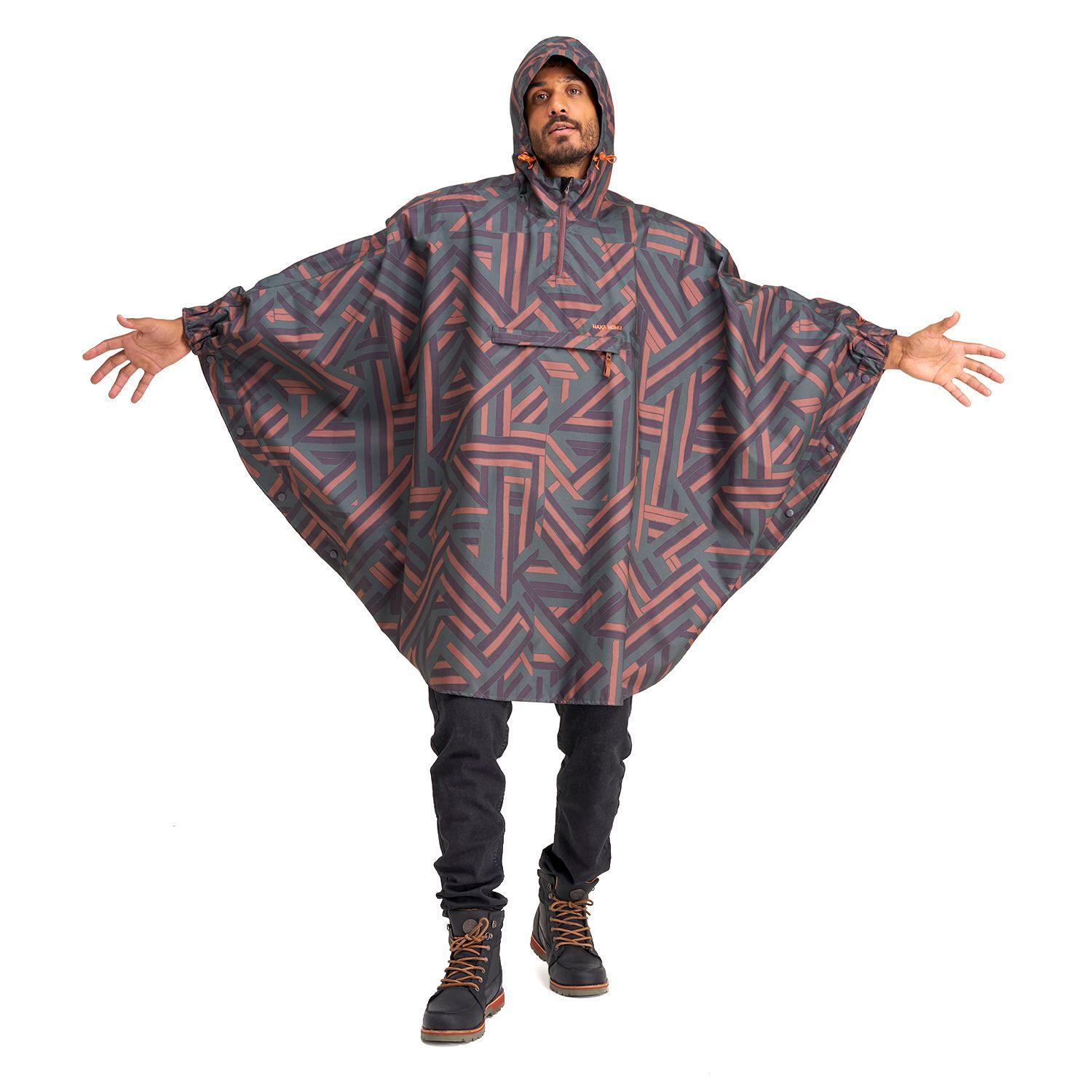 Poncho Unisex Capuchina Cafe Haka Honu-7