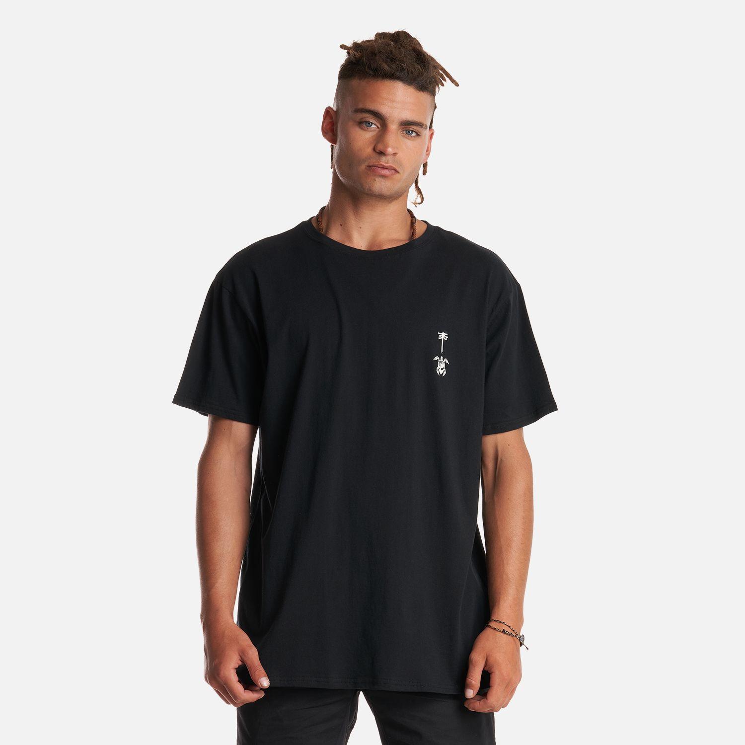 Polera Hombre Amanecer Negro Haka Honu-1